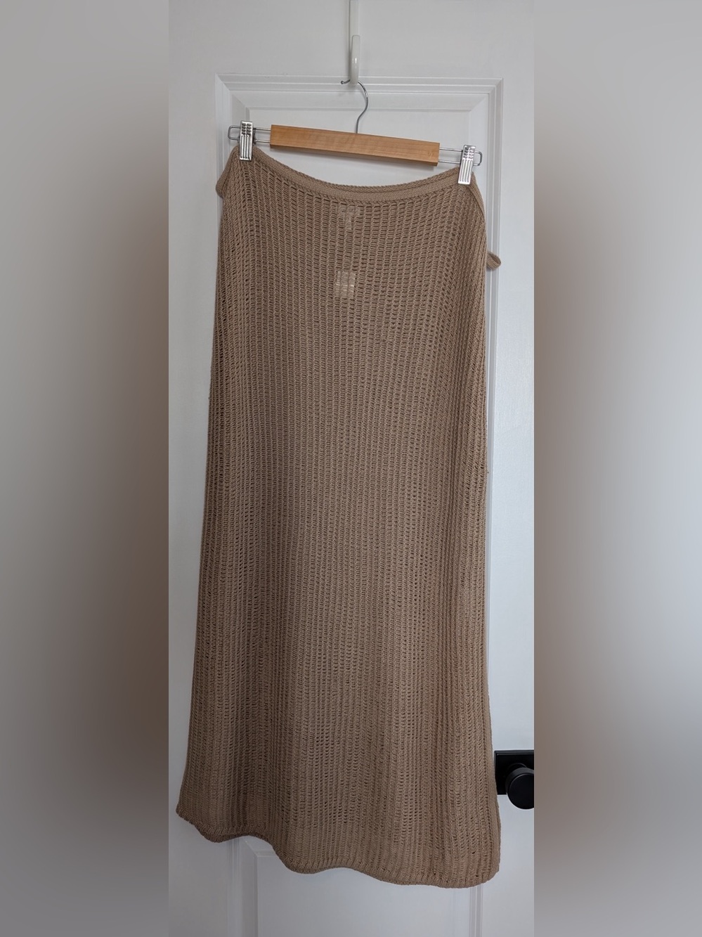 Aerie Women’s Crochet Wrap Sarong NWT Toasted Almond Size L/XL